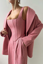 Luna - Elegant driedelig set met een double-breasted blazer