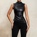 Sienna | Leather Sleek Top