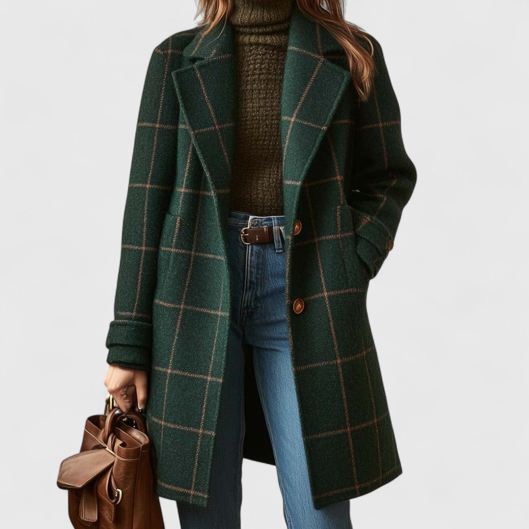 Aurelia | Forest Check Coat