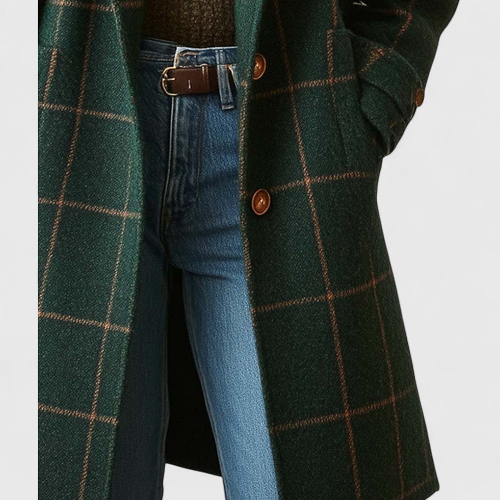Aurelia | Forest Check Coat